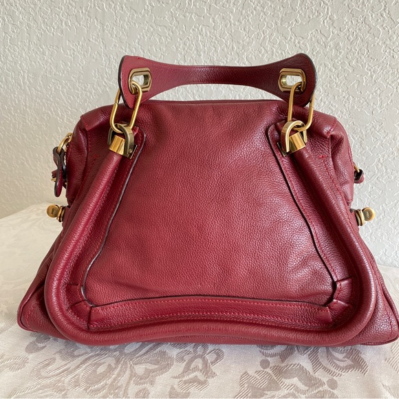 Chloe burgundy medium paraty bag - Picture 3 of 15